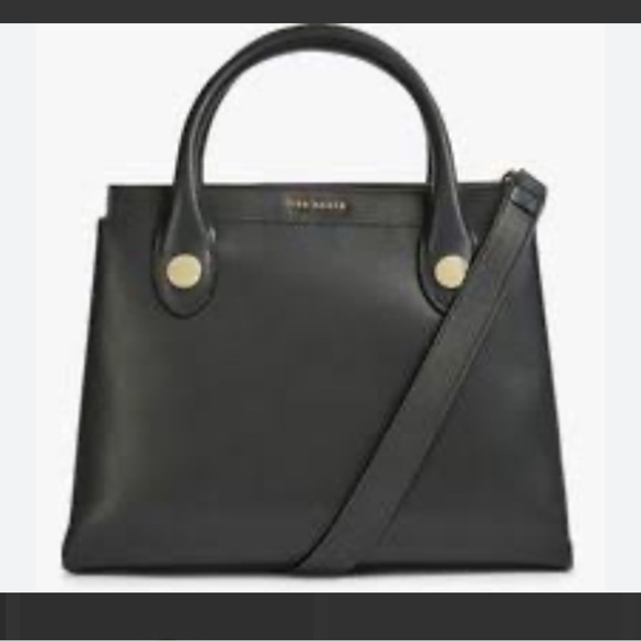 Ted Baker Black Satchel with Gold Accents - Picture 2 of 2